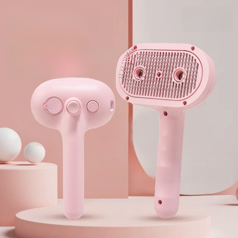 5-in-1 Pet Mist Grooming Brush | Detangles | Desheds & Massages While You Brush