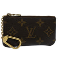 Louis Vuitton M62650 Key Pouch Monogram Canvas Coin Card Holder with Key Ring