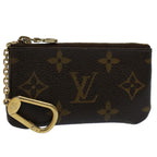 Louis Vuitton M62650 Key Pouch Monogram Canvas Coin Card Holder with Key Ring