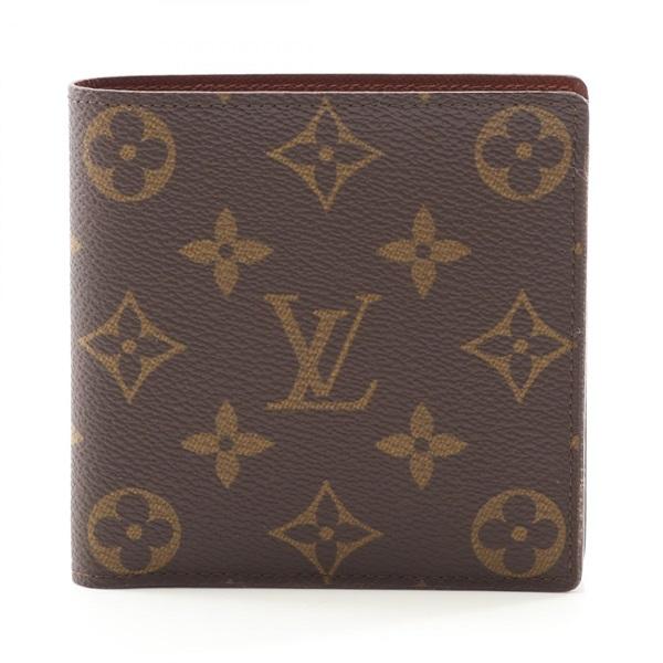 Louis Vuitton Marco M61675 Bi-Fold Wallet Monogram Canvas Brown Vintage