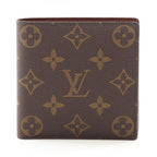 Louis Vuitton Marco M61675 Bi-Fold Wallet Monogram Canvas Brown Vintage