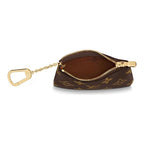 Louis Vuitton M62650 Key Pouch Monogram Canvas Coin Card Holder with Key Ring